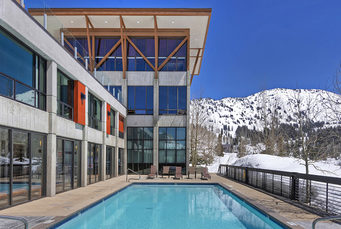 Outdoor Heated Pool | Alta's Rustler Lodge