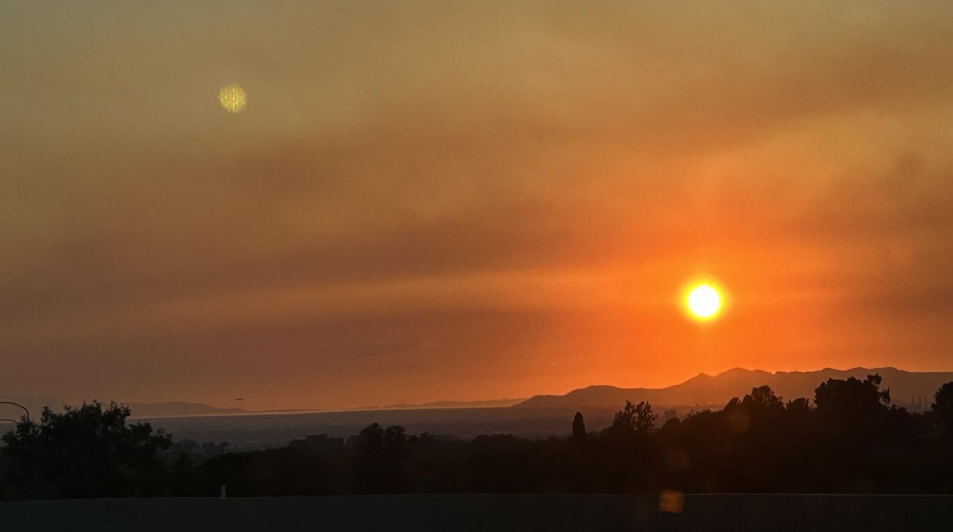 smoke makes for good sunsets